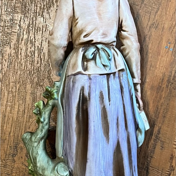 Home Interior 13’ Old Man And Woman Porcelyn Figurines Vintage - Picture 11 of 16